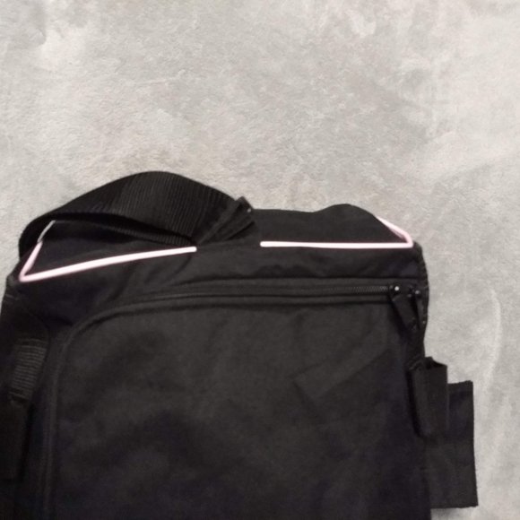 ADIDAS BLACK/PINK DUFFEL BAG - Picture 2 of 9